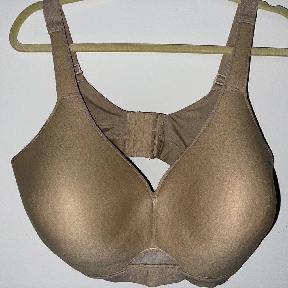 Cacique Wireless Bra 42DDD Beige Lightly Lined Full Coverage